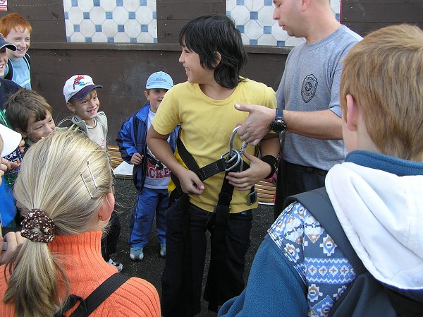 Návštěva u hasičů v Klatovech 2005