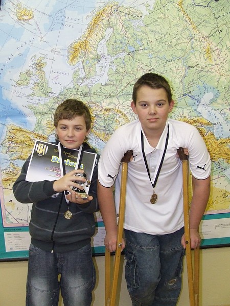 Medaile z turnaje ve Kdyni 12. 2. 2011