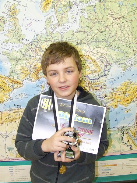 Medaile z turnaje ve Kdyni 12. 2. 2011