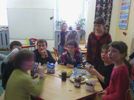 Smažení palačinek 26. 2. 2013