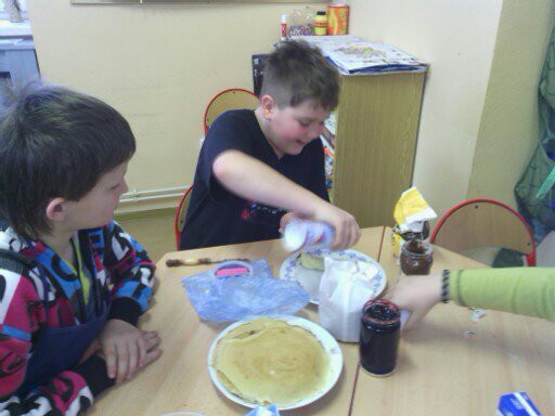 Smažení palačinek 26. 2. 2013