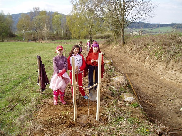 Sázení jabloní 11. 4. 2014